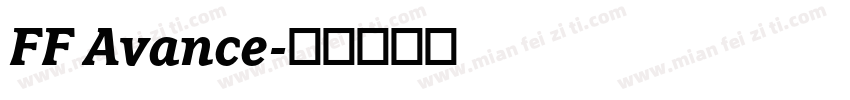 FF Avance字体转换